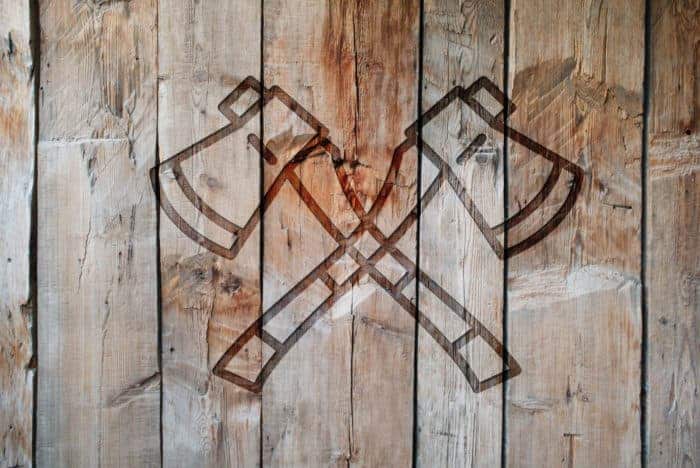 AXE THROWING on wood